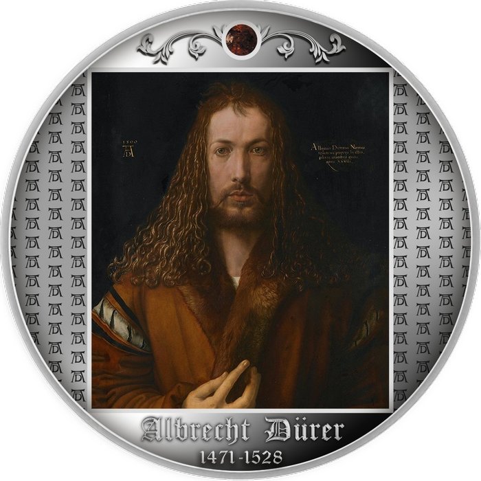 Cameroun. 500 Francs 2021 Self Portrait at Twenty Eight - Albrecht Dürer, (.999) Proof  (Ingen mindstepris)