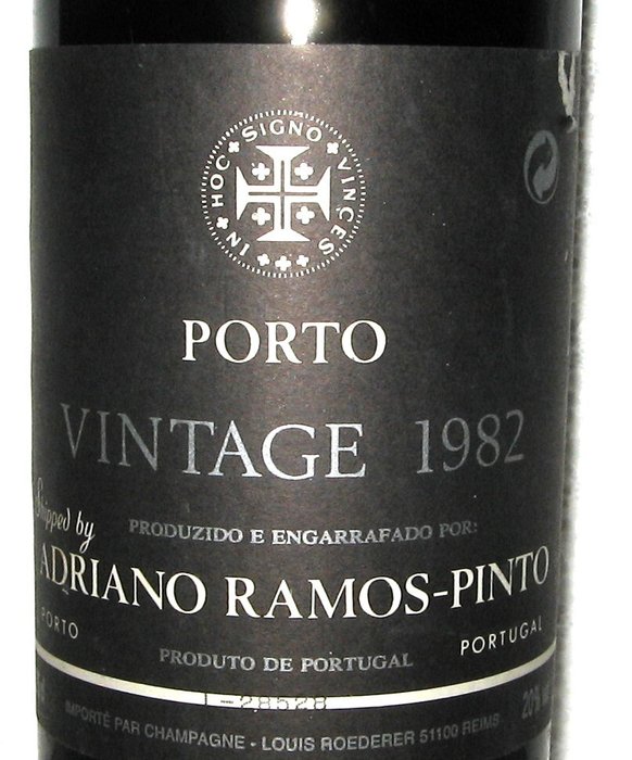 1982 Ramos Pinto - Douro Vintage Port - 1 Flaske (075L)