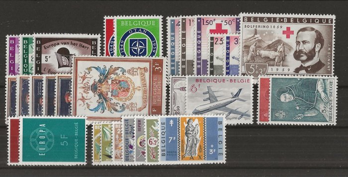 Belgien 1946/1959 - Serier og delbind - OBP/COB tussen 725 en 1120