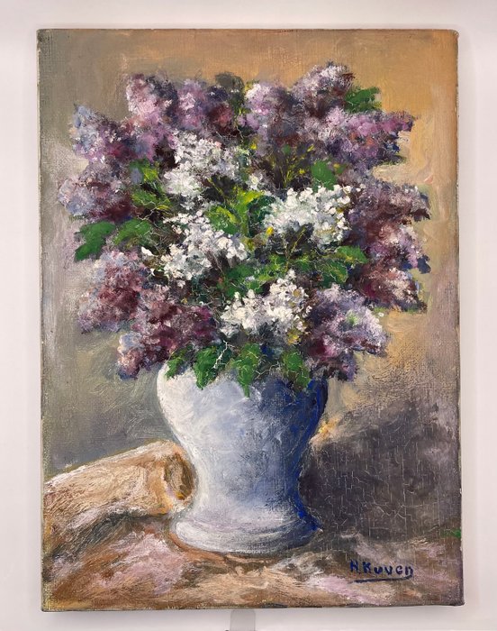 H. Kuven - Nature morte Lilas