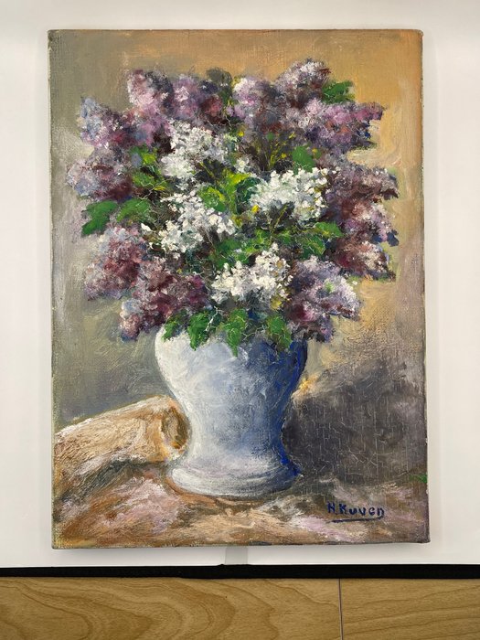 H. Kuven - Nature morte Lilas