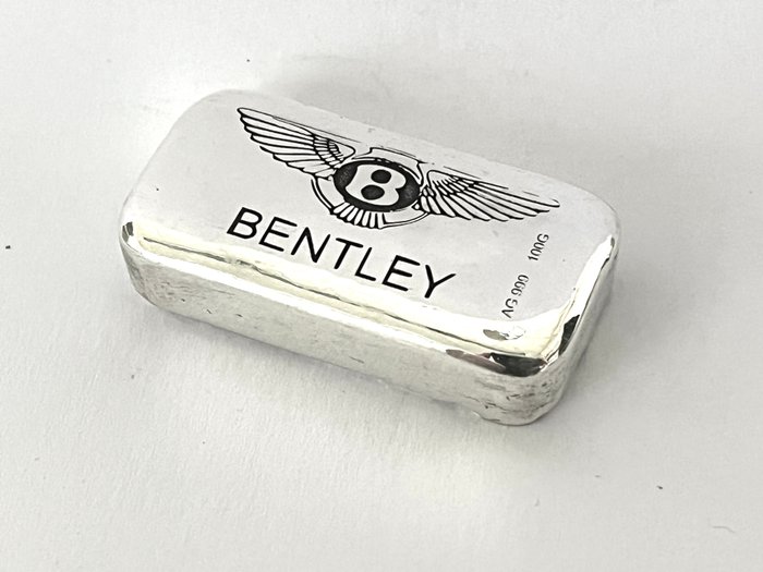 100 gram - Sølv 999 - -No Reserve- Bentley  (Ingen mindstepris)