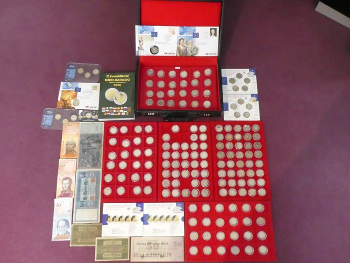 Verden 2 Euro / Accessories / Banknotes Various Years (187 items)  (Ingen mindstepris)