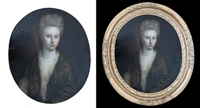 Sir Godfrey Kneller (1646-1723), Circle of - A half - length portrait of a noble lady