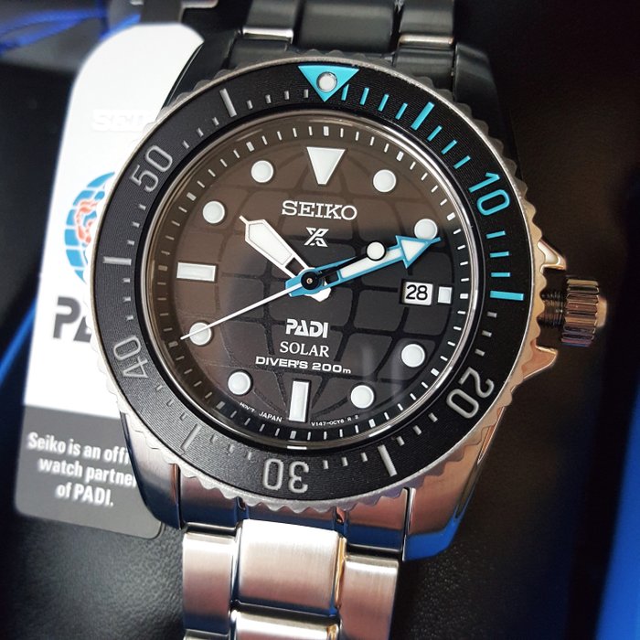 Seiko - PADI - Prospex - Solar Power - Special Edition - Mænd - Ny