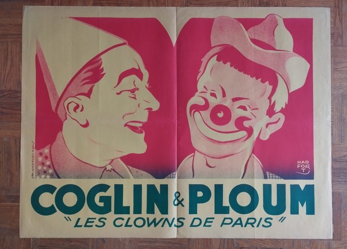 Anonymous - Affiche cirque Coglin et Ploum - 1900‹erne