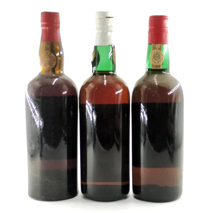 3 Porto Wine Bottles: Constantino Porto + Guimaraens Porto Rico + Douro Porto - Colheita Port -  Douro  - 3 Flaske (0,75L)