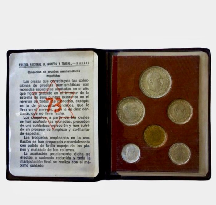 Spanien. Francisco Franco. Cartera pruebas numismaticas españolas - 1973 - (R674)  (Ingen mindstepris)