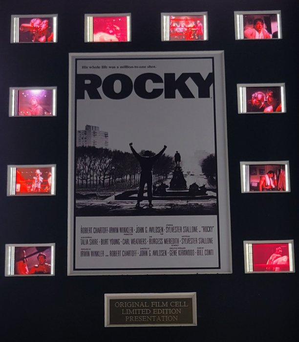 Rocky - Framed Film Cell Display with COA