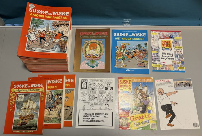 Suske en Wiske 200 - 249 - Met extra bijlagen - 55 Album - Første udgave - 1984/1996