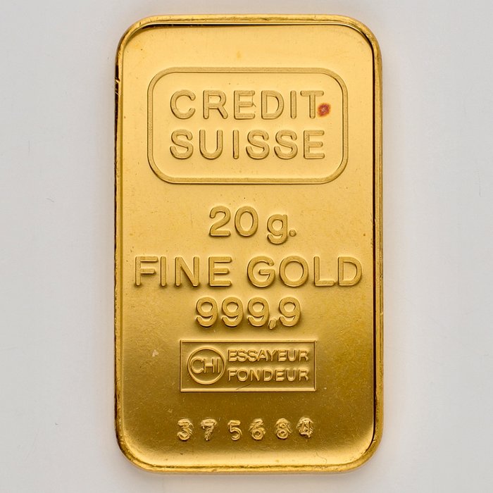 20 gram - Guld 999 - Credit Suisse