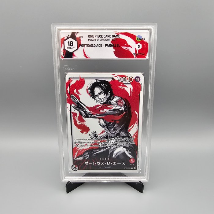 Portgas.D.Ace [Alternate Art] OP03-001 L Graded card - Graad 10