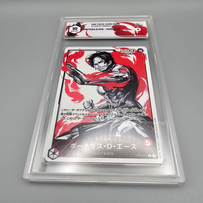 Portgas.D.Ace [Alternate Art] OP03-001 L Graded card - Graad 10