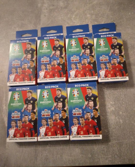 2024 Topps Match Attax UEFA Euro - 7 Booster box - Næsten så god som ny (NM)