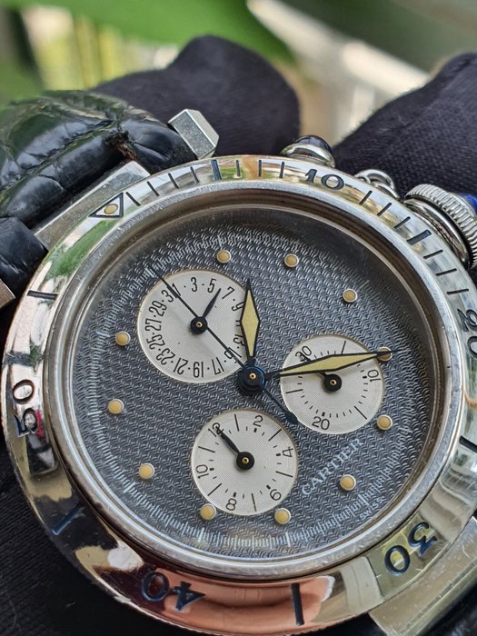 Cartier - Pasha Chronograph - 1352-1 - Mænd - 1990-1999