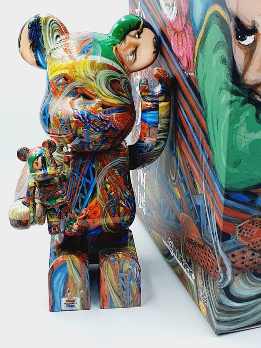 Medicom Toy x Kazuo Umezz - Be@rbrick  The Great Art Exhibition by  Kazuo Umezu 400%  100% 2021