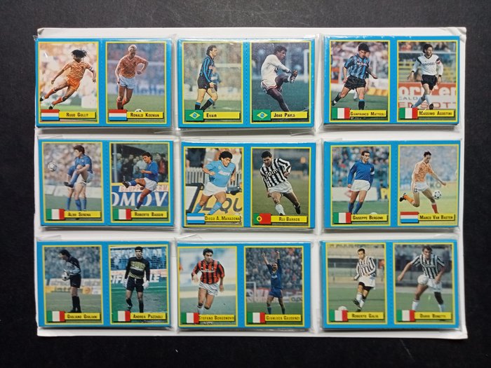 Panini - Vallardi Microcards - Maradona/Gullit/Van Basten/Etc - Factory seal - (18/18) Complete Set