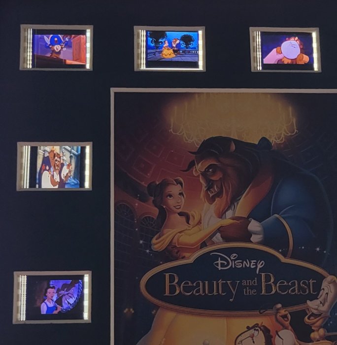 Beauty and the Beast - Framed Film Cell Display with COA