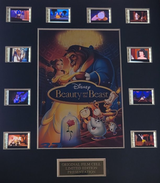 Beauty and the Beast - Framed Film Cell Display with COA