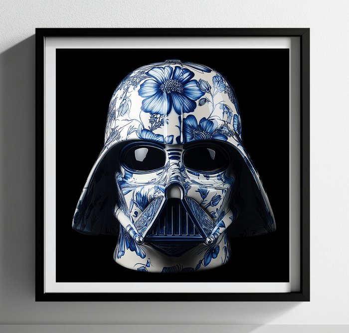 Henevor - Unique Set: Stormtrooper  Darth Vader in Delft Blue – Limited Edition Prints by Henevor