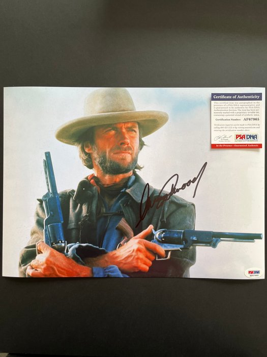 The Outlaw Josey Wales - Clint Eastwood - Signed in Person - with PSA/DNA Certificate - Autograph, photo - No Reserve!