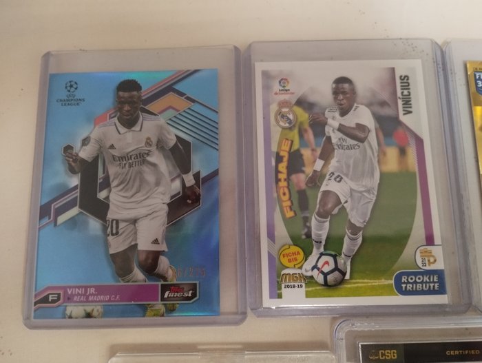 Panini/Topps Mixed collection - Including Autographed Camavinga + Rookie Vinicius + Parallel etc.