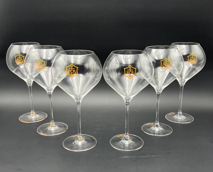 Veuve Clicquot Ponsardin - Veuve Clicquot - Champagnefløjte (6) - RIG C6 - Glas