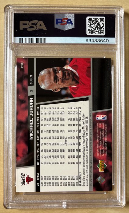 1998 Upper Deck Michael Jordan - PSA 7, 6, 5, 4 - 5 Graded card