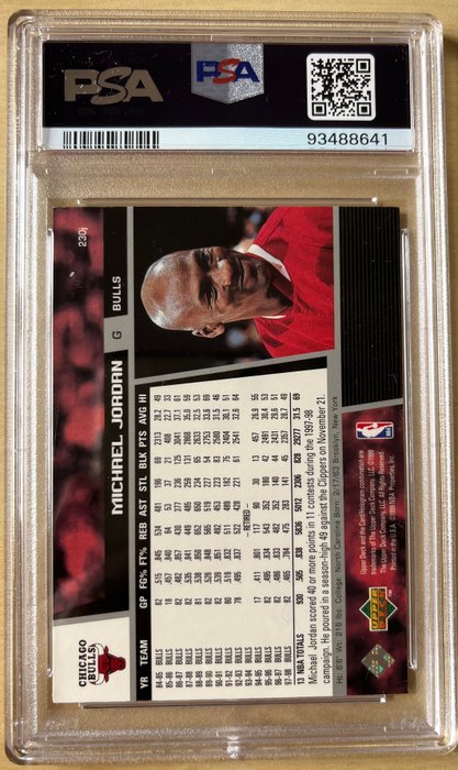 1998 Upper Deck Michael Jordan - PSA 7, 6, 5, 4 - 5 Graded card