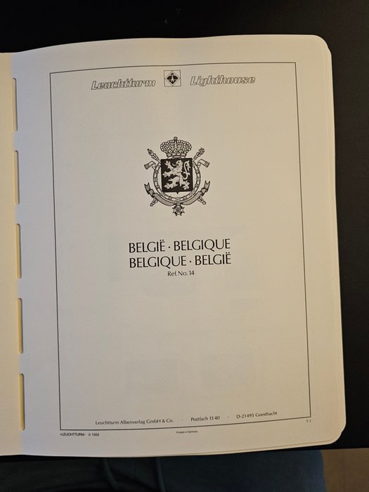 Belgien 1994/2004 - Leuchtturm LX album ganske godt fyldt med blokke og hæfter (se beskrivelse)