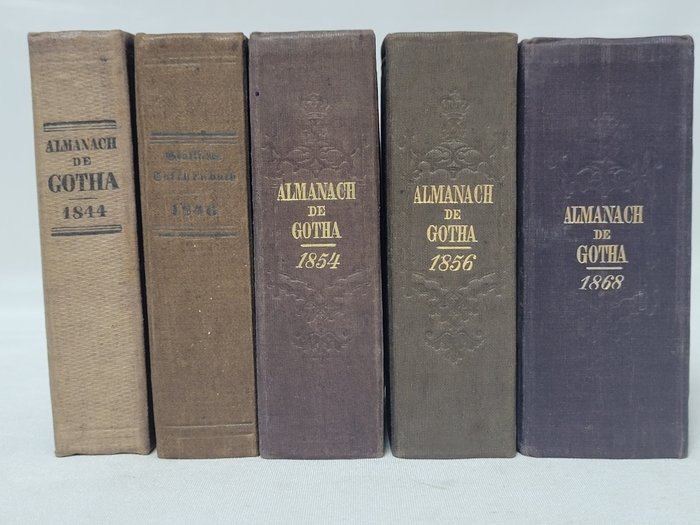 Divers Auteurs - Almanach de Gotha (annuaire généalogique, diplomatique et statistique) - 1844-1868