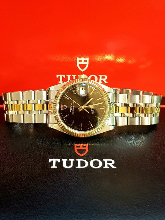 Tudor - Prince Oysterdate - Ingen mindstepris - Ref. 74033 - "Black Linen Dial" - Mænd - 1990-1999