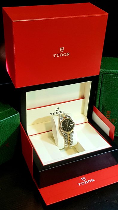 Tudor - Prince Oysterdate - Ingen mindstepris - Ref. 74033 - "Black Linen Dial" - Mænd - 1990-1999