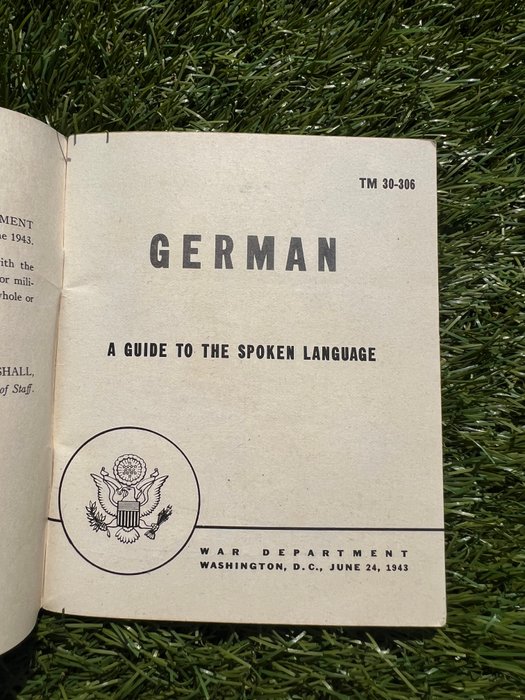 Verenigde Staten van Amerika - Official US Army Soldiers German Language Guide - Airborne - Ranger - D-Day - Liberation of Europe - 1943