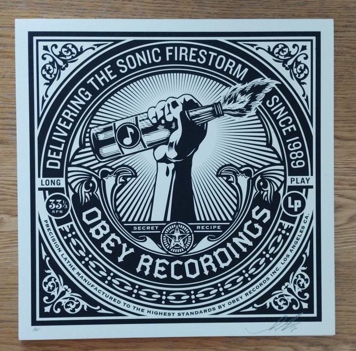 Shepard Fairey (OBEY) (1970) - Sonic Firestorm (artist proof)