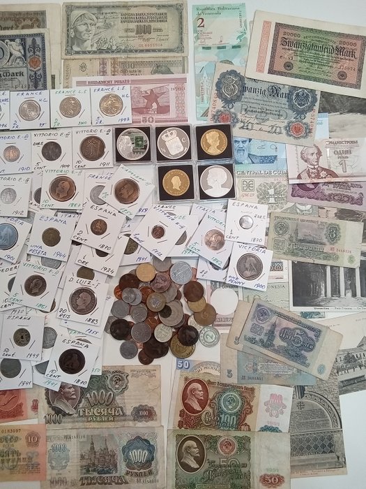 Verden. World collection coins lot with Silver  154 coins in total including old and rare ones with 1651 - 1960s  (Ingen mindstepris)