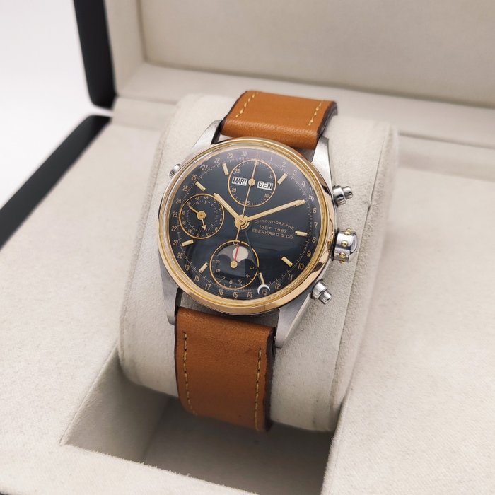 Eberhard  Co - Navy Master Triple Date Moonphase Chronograph - 32012/A6 - Mænd - 2011-nu