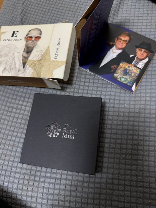 Storbritannien. 2 Pounds 2020 Elton John, 1 Oz (.999) Proof  (Ingen mindstepris)