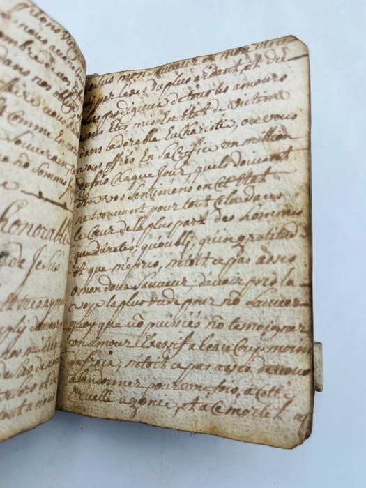 Inconnu - Manuscrit Dévotion Ancienne Livre de prière - 1680