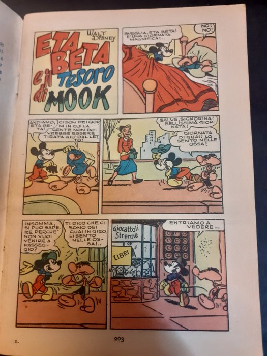 Topolino N. 21 - Giochi non compilati + bollino club + bollini motta, con storia di Barks - 1 Comic - Første udgave - 1950