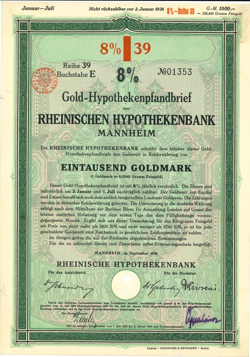 Tyskland - 10 Bonds and Shares - Various Dates  (Ingen mindstepris)