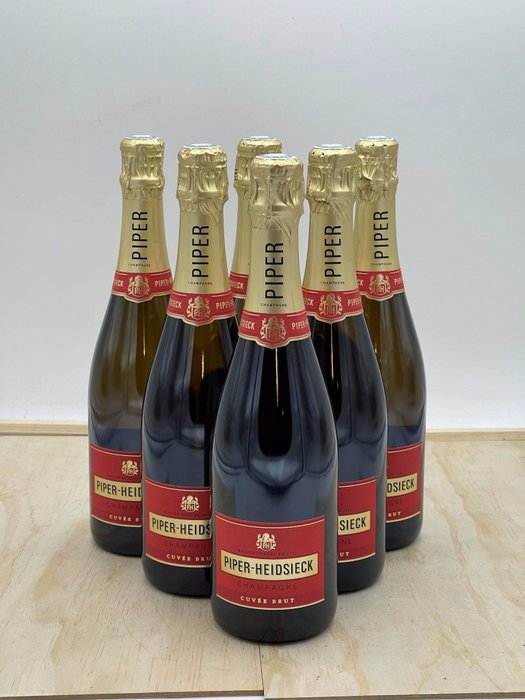 Piper Heidsieck, Piper-Heidsieck - Champagne Brut - 6 Flasker (0,75 L)