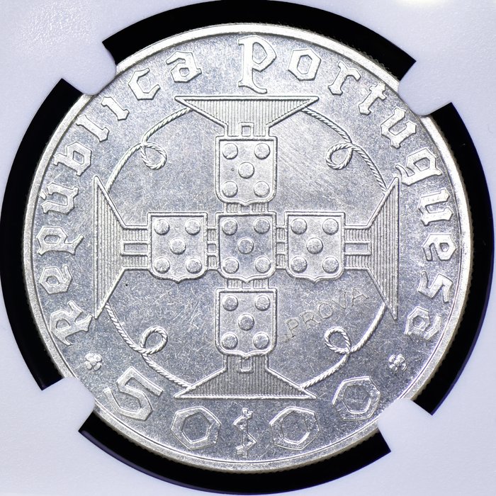 São Tomé og Príncipe (Portugisisk Territorie). Republic. 50 Escudos 1970 - PROVA em Relevo - NGC - MS 66 - Single Top Grade