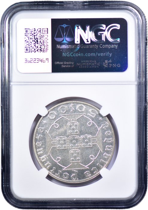 São Tomé og Príncipe (Portugisisk Territorie). Republic. 50 Escudos 1970 - PROVA em Relevo - NGC - MS 66 - Single Top Grade