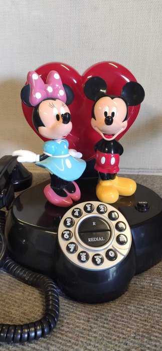 Walt Disney - Analog telefon - Plast - taler og bevæger sig