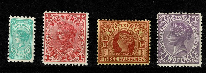 Victoria 1901 - Den endelige serie Queen Victoria Mh - SG 127/139