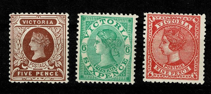 Victoria 1901 - Den endelige serie Queen Victoria Mh - SG 127/139