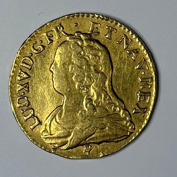 Frankrig. Ludvig 15. (1715-1774). Louis d'or 1727-N, Montpellier  (Ingen mindstepris)