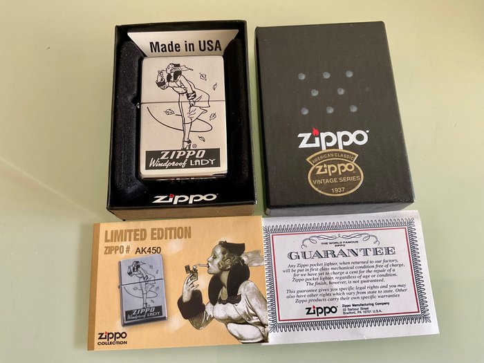 Zippo - Windy girl limited edition - Lommelighter - Chrome