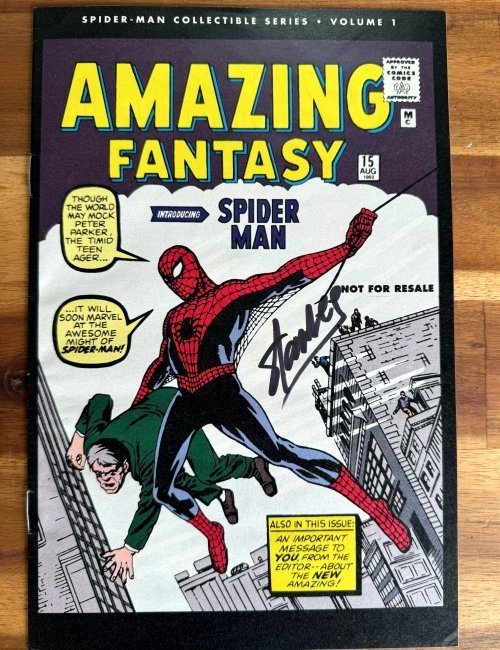 Amazing Fantasy 15 - promo comic signed by Stan Lee - 1 Comic - Første udgave/genoptryk